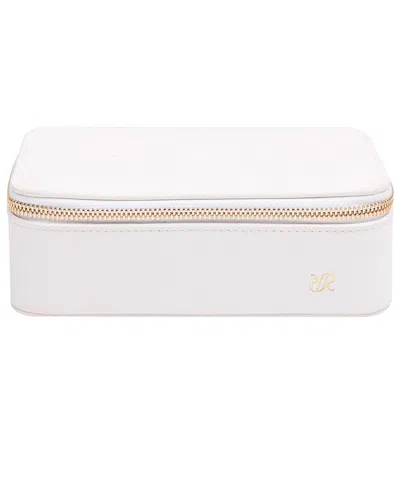 Rapport London Tuxedo Collection Watch And Accessory Zip Case In White