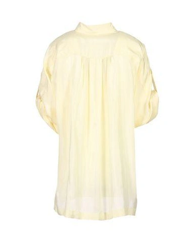 Shop Alberta Ferretti Shirts In Light Yellow