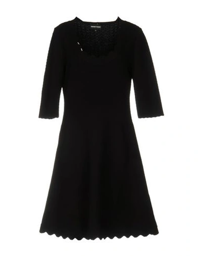 Emporio Armani Short Dress In Black