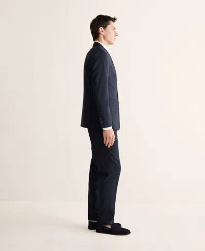 Mango Venice Slim Fit Virgin Wool Jacket In Blue