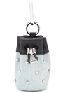 ALEXANDER WANG mini 'Roxy' studded keyring bag,70X0093