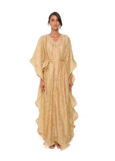 Baruni Begonia Kaftan In Blue