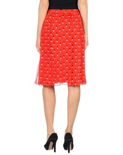 Shop Christopher Kane Knee Length Skirt In Red