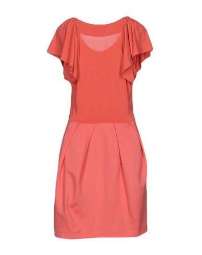 Shop Red Valentino Short Dress In Coral