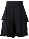 COMME DES GARÇONS layered back skirt shorts,DRYCLEANONLY