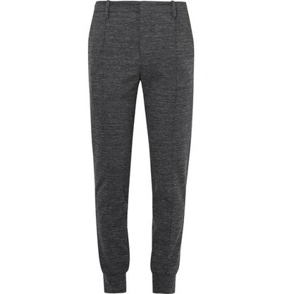 Wooyoungmi Slim-fit Contrast-piped Prince Of Wales Checked Wool Trousers In Gray