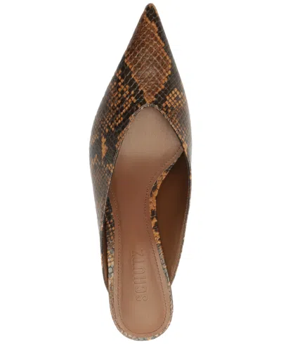 Schutz Loren Mid Mule 펌프 In Brown