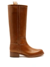 Etro Leather Knee-high Boots In Brown