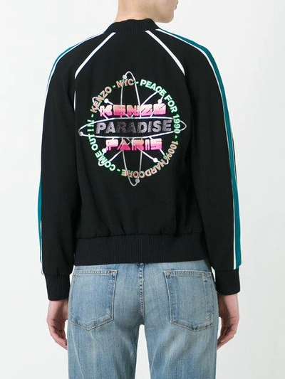 Shop Kenzo Paradise Bomber Jacket - Black