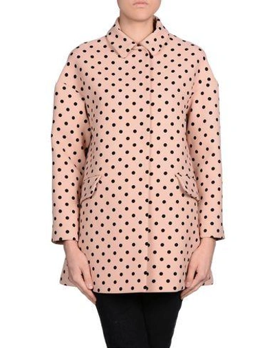 Shop Red Valentino Full-length Jacket In Pastel Pink