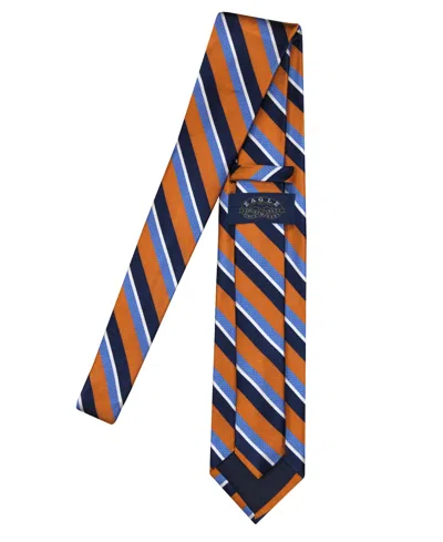 Eagle Van Heusen Men's Textured Stripe Classic Tie In Multi