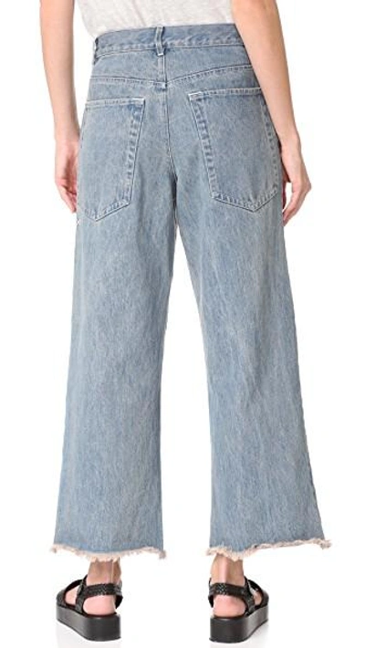 Shop Sandy Liang Ghost Jeans In Blueberry