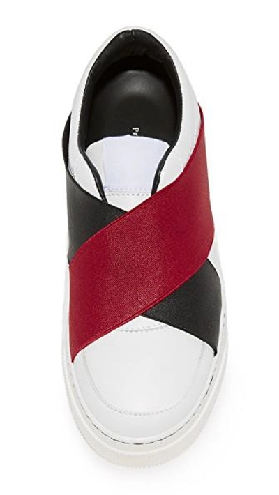 Shop Proenza Schouler Sneakers In White/black/red