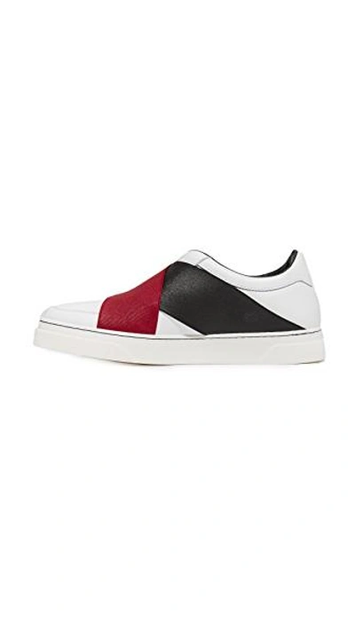 Shop Proenza Schouler Trainers In White/black/red