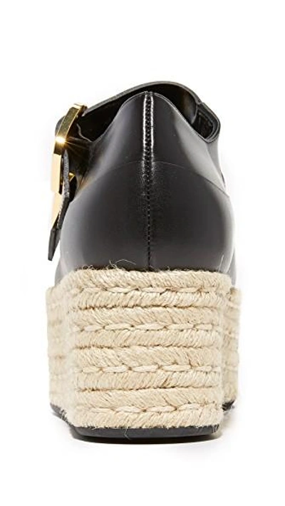 Shop Marni Double Strap Mary Janes In Black/black