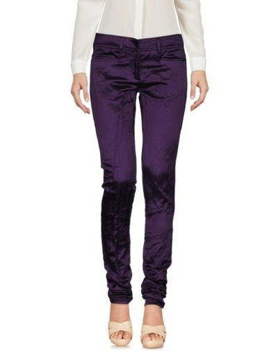 Shop Ermanno Scervino Casual Pants In Purple