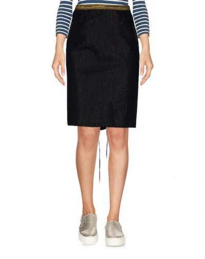 Shop Jean Paul Gaultier Denim Skirt In Blue