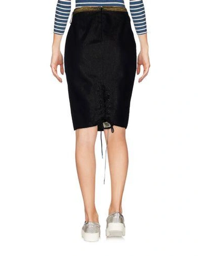 Shop Jean Paul Gaultier Denim Skirt In Blue