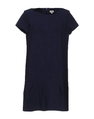 Shop Intropia Short Dress In Dark Blue