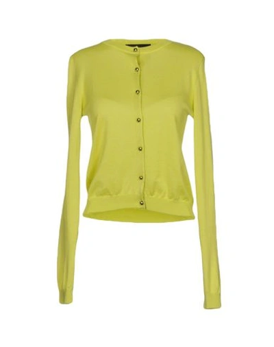 Boutique Moschino Cardigans In Acid Green
