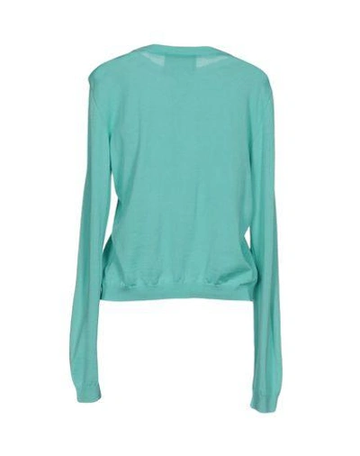 Shop Boutique Moschino Cardigan In Light Green