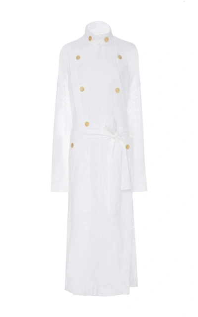 Loewe Broderie Anglais Cotton Coat