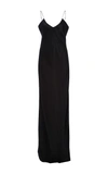 Nili Lotan Cyrielle Open-back Silk-charmeuse Gown