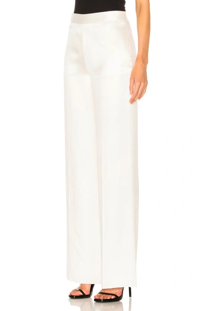 Shop Victoria Beckham Fluid Trouser In White