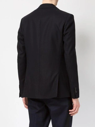 Shop Neil Barrett Fitted Blazer - Blue