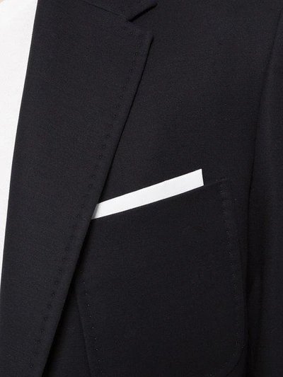 Shop Neil Barrett Fitted Blazer - Blue