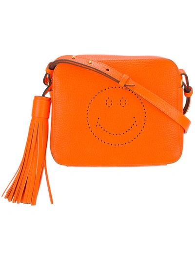 Anya Hindmarch Smiley Crossbody Bag In Orange