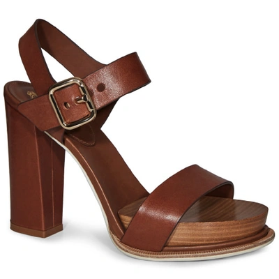 Shop Tod's Sandals In Leather