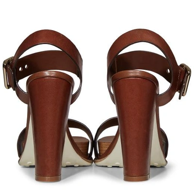 Shop Tod's Sandals In Leather