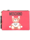 Moschino Toy Bear Paper Cut Out Clutch In 1115