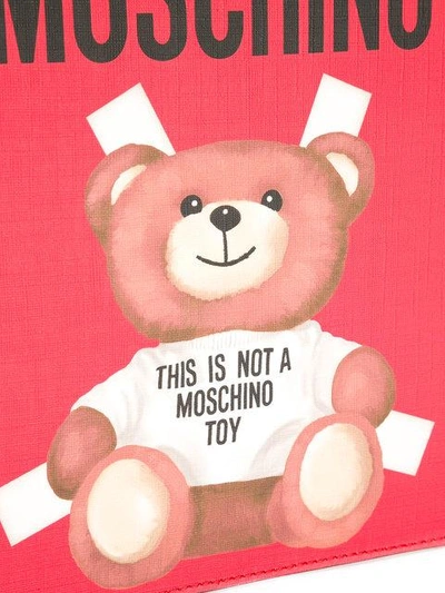 泰迪熊纸娃印花手拿包
