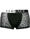 VERSACE VERSACE LACE LOGO WAISTBAND BOXER SHORTS - BLACK,AUU10008AN0019211875755