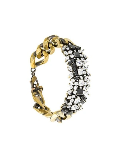 Iosselliani Optical Memento Crystal Bracelet In Metallic