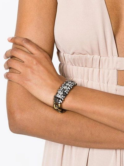 Iosselliani Optical Memento Crystal Bracelet In Metallic