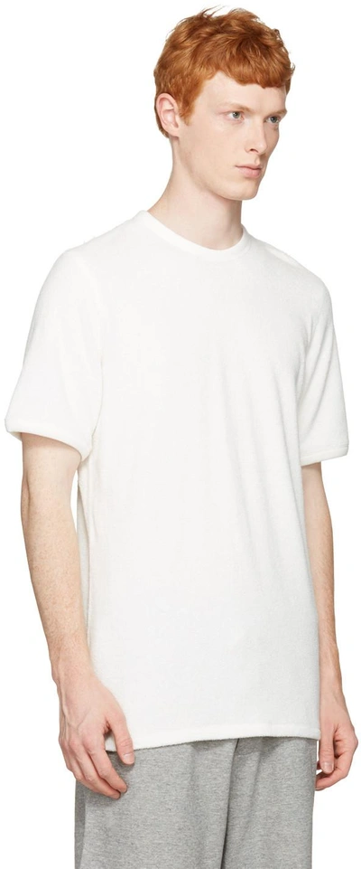 Shop Rag & Bone White Toweling T-shirt