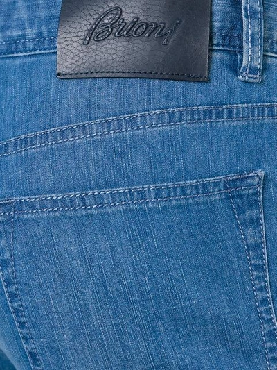Shop Brioni Slim-fit Jeans - Blue