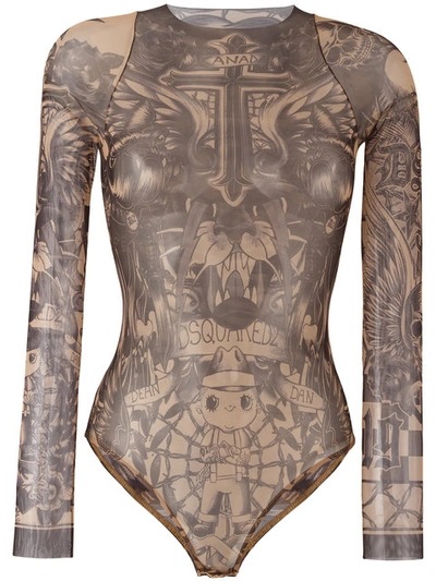 DSQUARED2 tattoo motif body HANDWASH