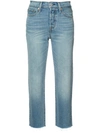 LEVI'S STRAIGHT CROPPED JEANS,34964000111892953