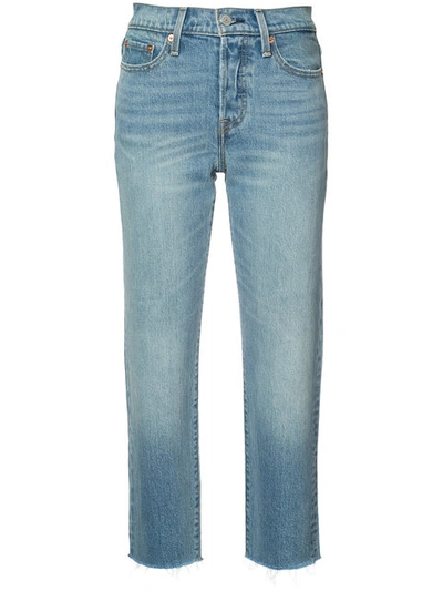 straight cropped jeans