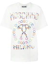 MOSCHINO mirror embroidered T-shirt,手洗