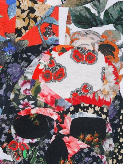 Alexander Mcqueen White Floral Skull Classic T-shirt