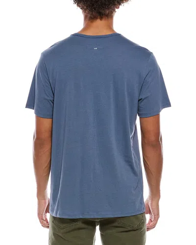 Rag & Bone Classic Linen-blend T-shirt In Blue