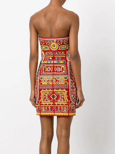 Shop Moschino - Mirror Embroidered Mini Dress