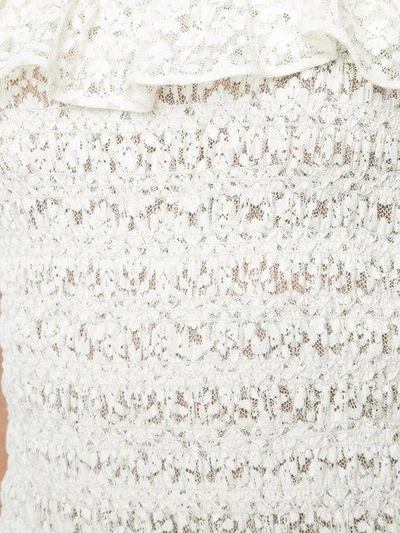 Shop Stella Mccartney Lace Maxi Dress In White