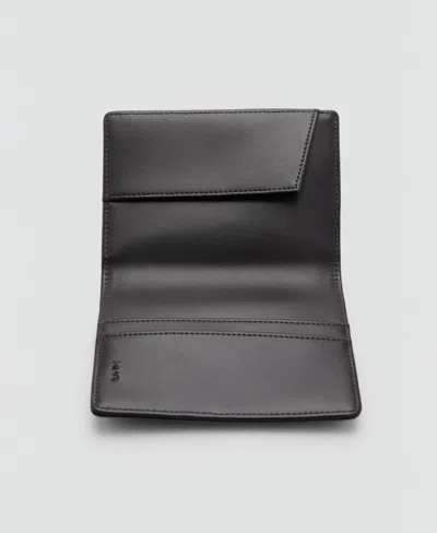 Mango Men's Leather Wallet In Brown