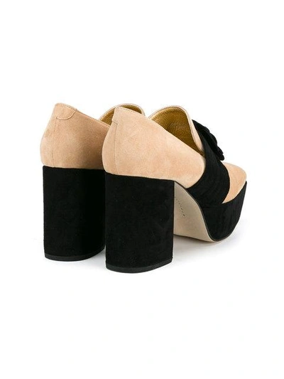 Shop Dorateymur Thunderbird Platform Pumps In Neutrals